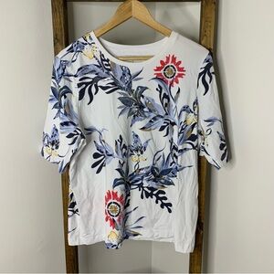 Chicos Sequin Floral Print Women's Top Size XL